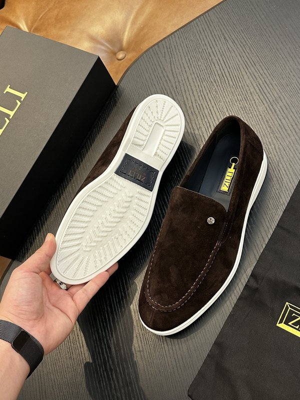 Zilli 이탈리아 남성 수제 송아지 가죽 구두 001-218782