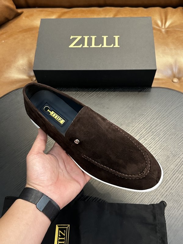 Zilli 이탈리아 남성 수제 송아지 가죽 구두 001-218782