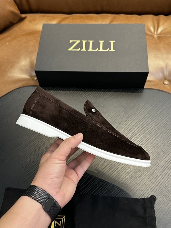Zilli 이탈리아 남성 수제 송아지 가죽 구두 001-218782