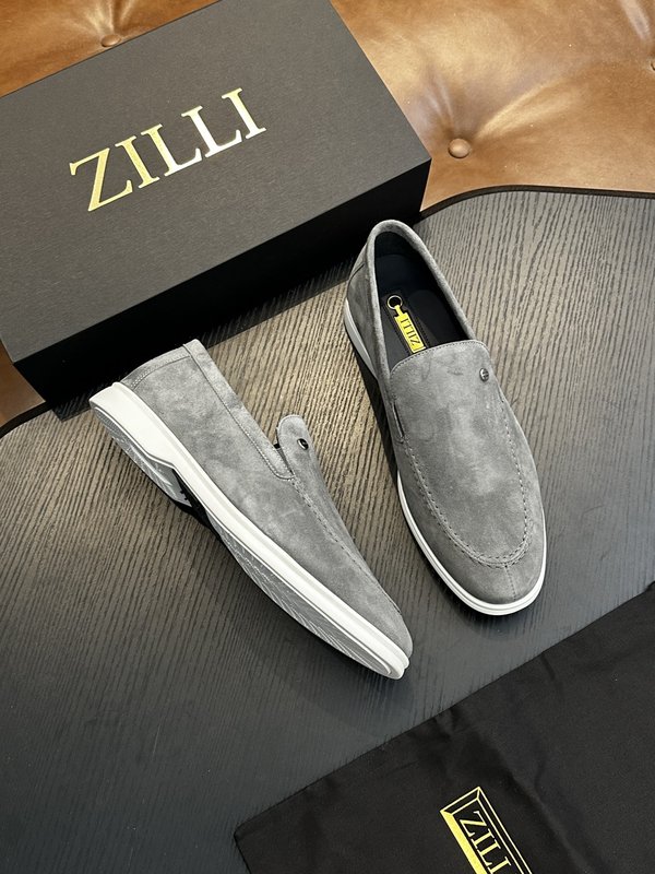 Zilli 이탈리아 남성 수제 송아지 가죽 구두 001-218783