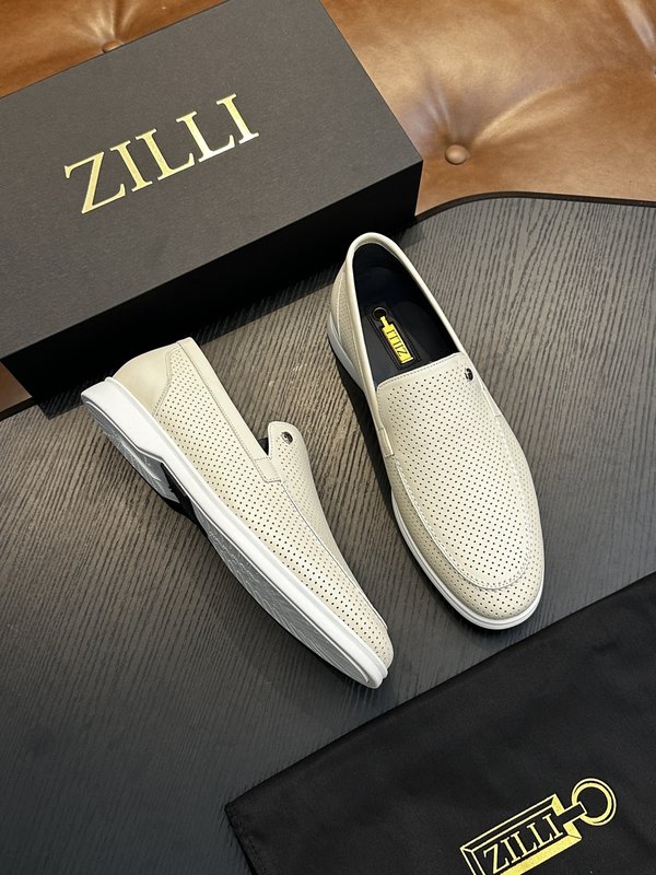 Zilli 이탈리아 남성 수제 송아지 가죽 신발 001-218785