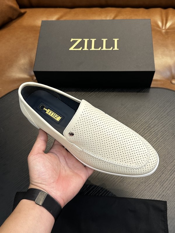 Zilli 이탈리아 남성 수제 송아지 가죽 신발 001-218785