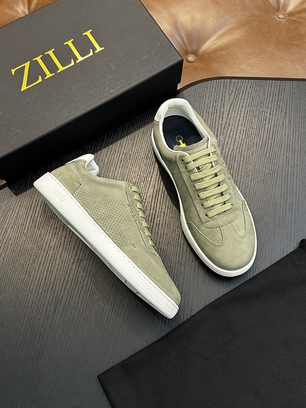 Zilli 이탈리아 수제 송아지 가죽 남성 캐주얼 슈즈 001-218788