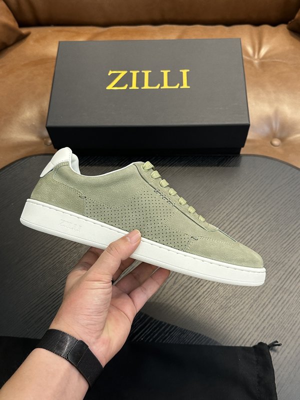 Zilli 이탈리아 수제 송아지 가죽 남성 캐주얼 슈즈 001-218788