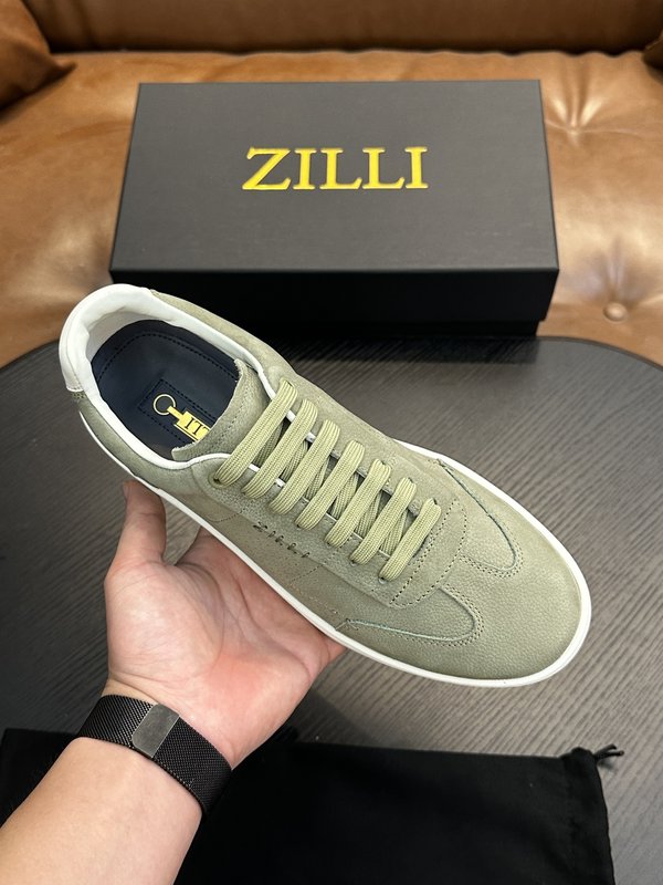 Zilli 이탈리아 수제 송아지 가죽 남성 캐주얼 슈즈 001-218788