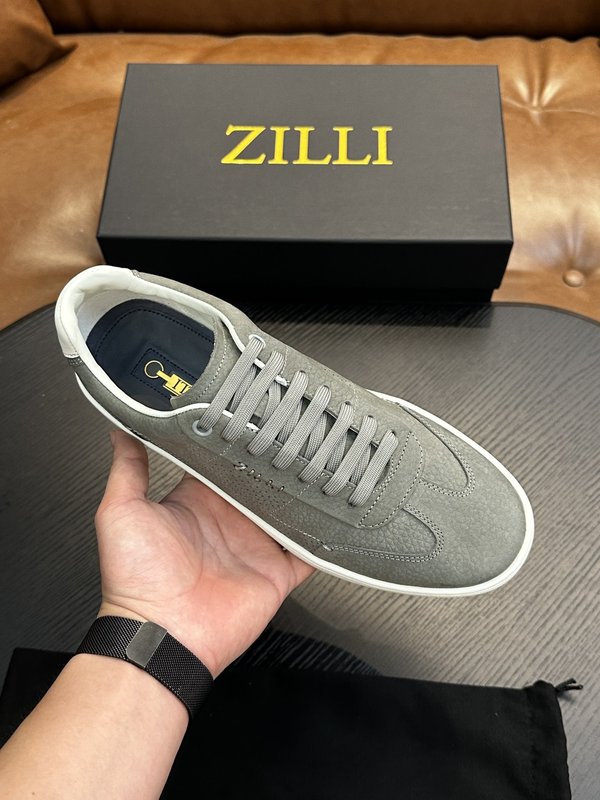 Zilli 이탈리아 수제 송아지 가죽 남성 캐주얼 슈즈 001-218791