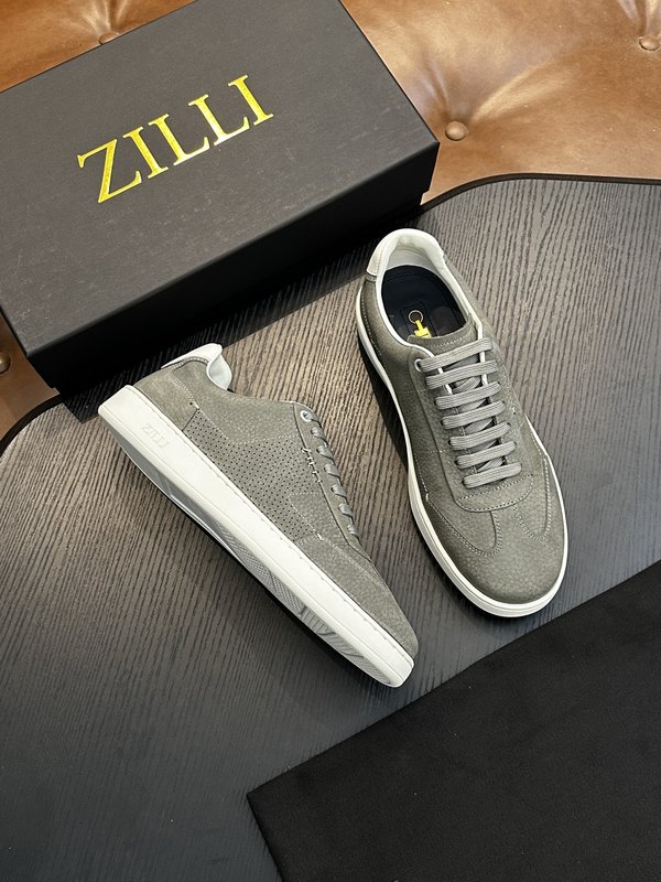Zilli 이탈리아 수제 송아지 가죽 남성 캐주얼 슈즈 001-218791
