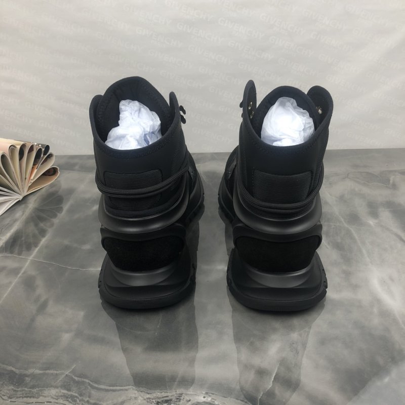 지방시 블랙 하이탑 조깅 스니커즈 001-218800