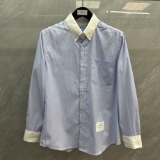 톰브라운 스트라이프 칼라 포인트 긴팔 셔츠 001-219442