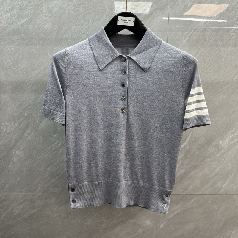 톰브라운 4 바르 메리노 울 폴로 셔츠 001-219444
