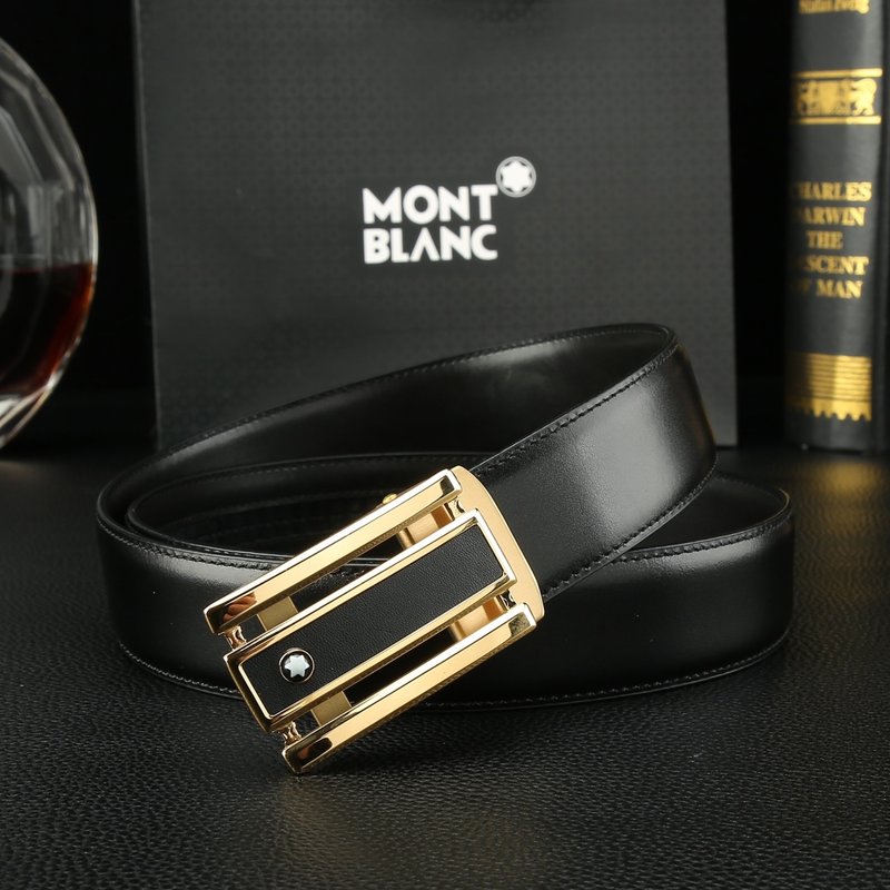 몽블랑 이탈리아 소가죽 오토백킹 벨트 001-219485