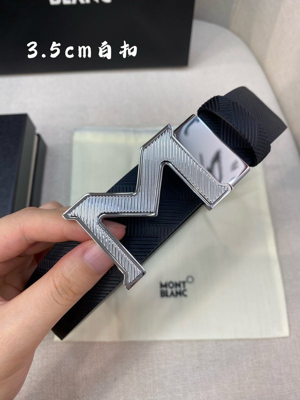 몽블랑 소 가죽 핀 버클 비즈니스 캐주얼 벨트 001-219491