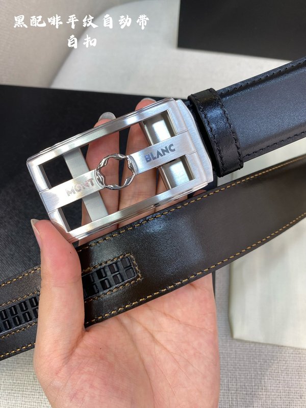 몽블랑 남성용 오토매틱 벨트 34MM 스틸 버클 001-219495