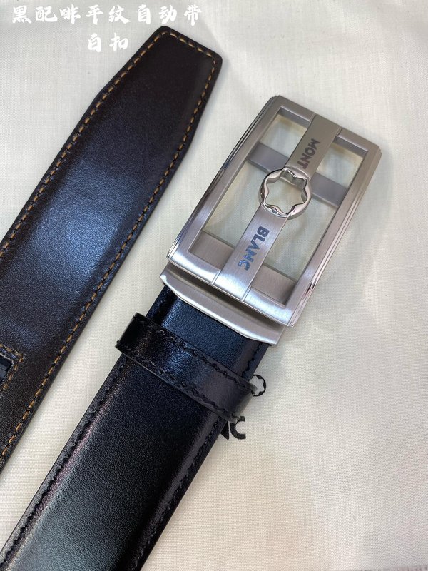 몽블랑 남성용 오토매틱 벨트 34MM 스틸 버클 001-219495