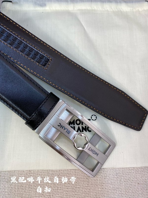 몽블랑 남성용 오토매틱 벨트 34MM 스틸 버클 001-219495