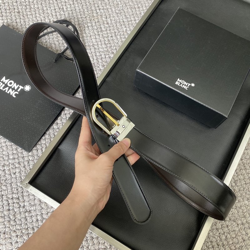 몽블랑 간시오 하드웨어 조절 벨트 3.5cm 001-219513