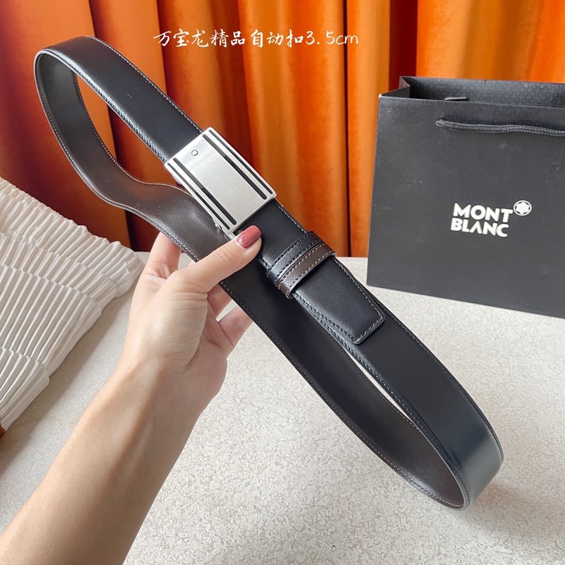 몽블랑 남성 수입 소가죽 오토 버클 벨트 001-219527
