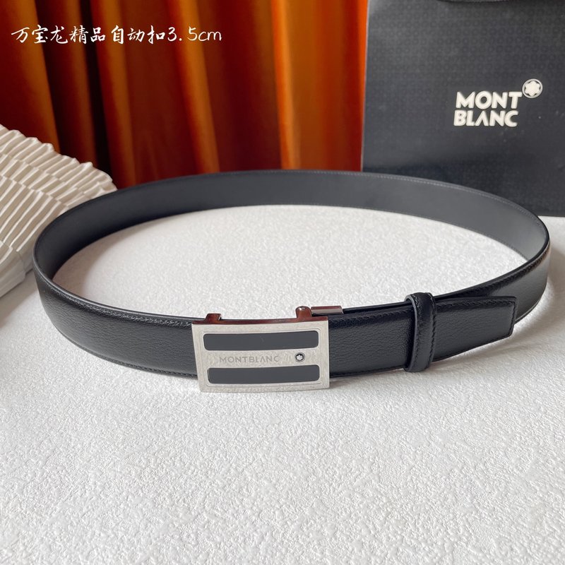 몽블랑 남성 수입 소가죽 자동 버클 벨트 001-219529