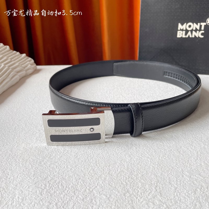 몽블랑 남성 수입 소가죽 자동 버클 벨트 001-219529