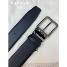 몽블랑 소 가죽 핀 버클 비즈니스 캐주얼 벨트 001-219536