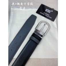 몽블랑 소 가죽 핀 버클 비즈니스 캐주얼 벨트 001-219539