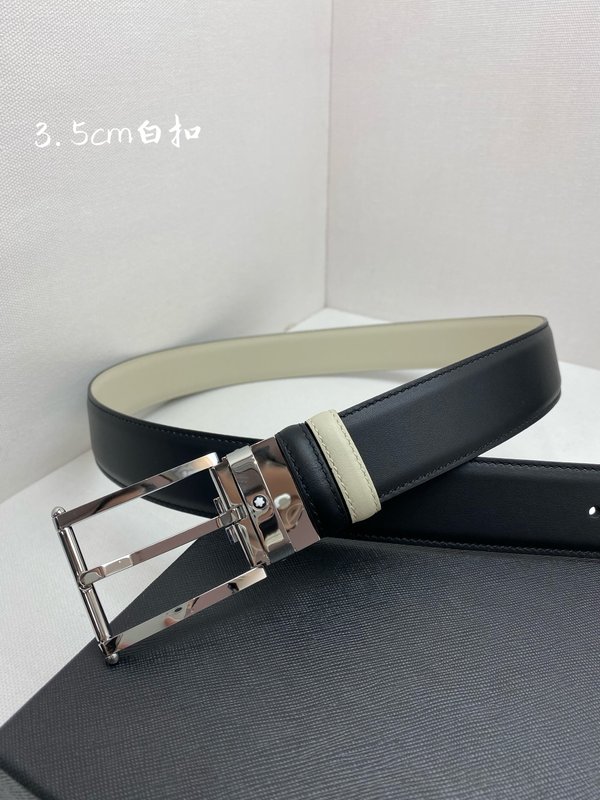 몽블랑 비즈니스 캐주얼 탑 레이어 소가죽 벨트 001-219549