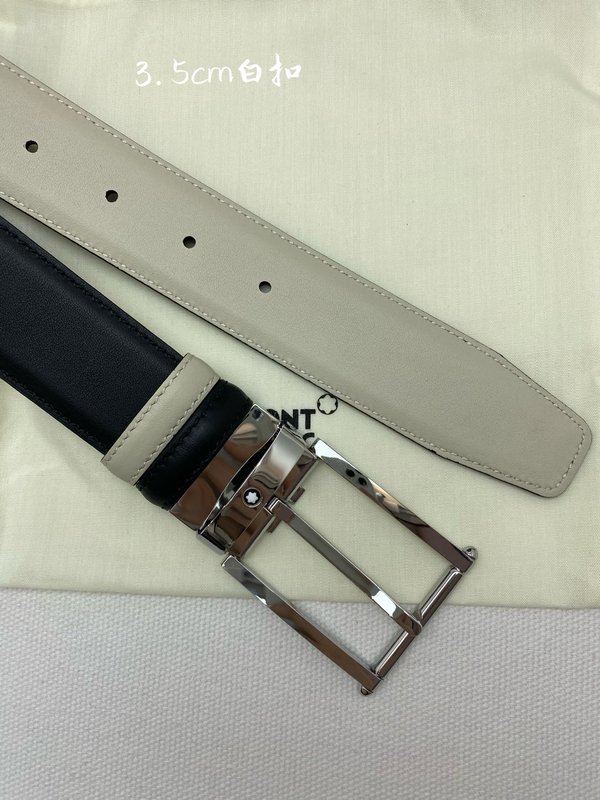 몽블랑 비즈니스 캐주얼 탑 레이어 소가죽 벨트 001-219549