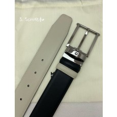 몽블랑 소 가죽 핀 버클 비즈니스 벨트 001-219551