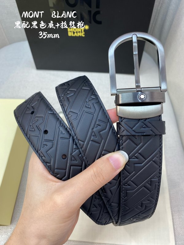 몽블랑 압화 가죽 비즈니스 캐주얼 벨트 001-219552