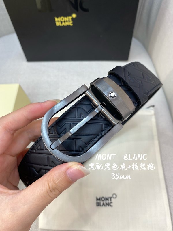 몽블랑 압화 가죽 비즈니스 캐주얼 벨트 001-219552