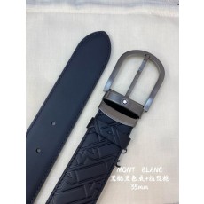 몽블랑 압화 가죽 비즈니스 캐주얼 벨트 001-219552