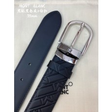 몽블랑 첫층 소가죽 압화 비즈니스 벨트 001-219554
