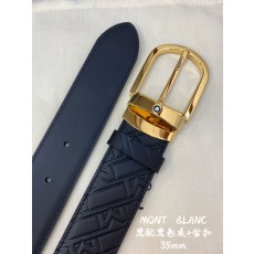 몽블랑 비즈니스 캐주얼 소가죽 벨트 001-219555