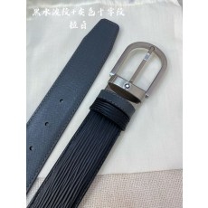 몽블랑 비즈니스 캐주얼 가죽 벨트 핀 버클 001-219556