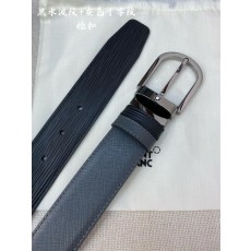 몽블랑 소 가죽 핀 버클 비즈니스 캐주얼 벨트 001-219559