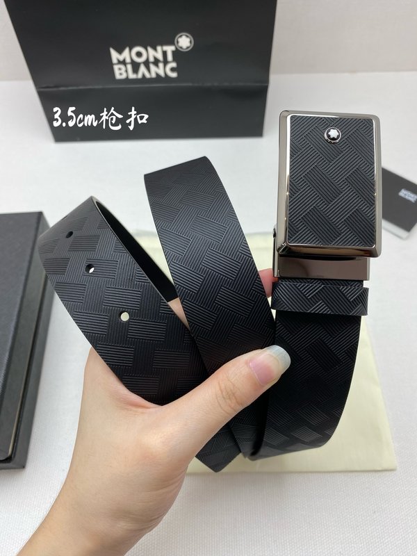 몽블랑 소 가죽 핀 버클 비즈니스 캐주얼 벨트 001-219565