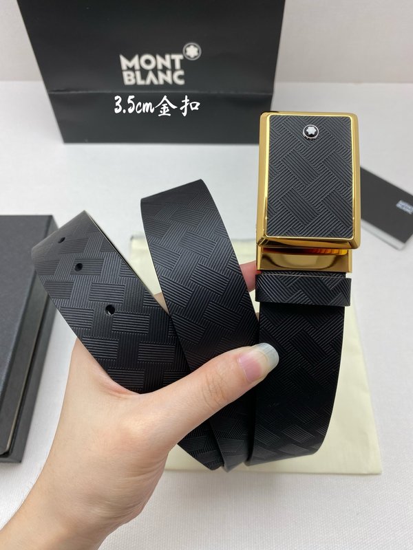 몽블랑 비즈니스 캐주얼 소가죽 벨트 001-219566