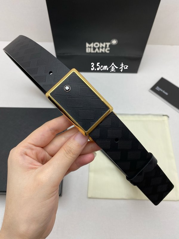 몽블랑 비즈니스 캐주얼 소가죽 벨트 001-219566