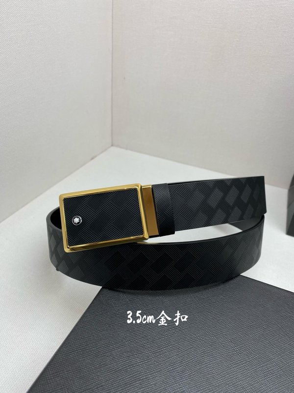 몽블랑 비즈니스 캐주얼 소가죽 벨트 001-219566