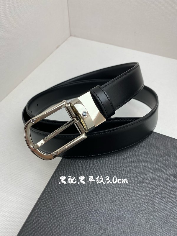 몽블랑 수입 소 가죽 비즈니스 캐주얼 벨트 001-219568