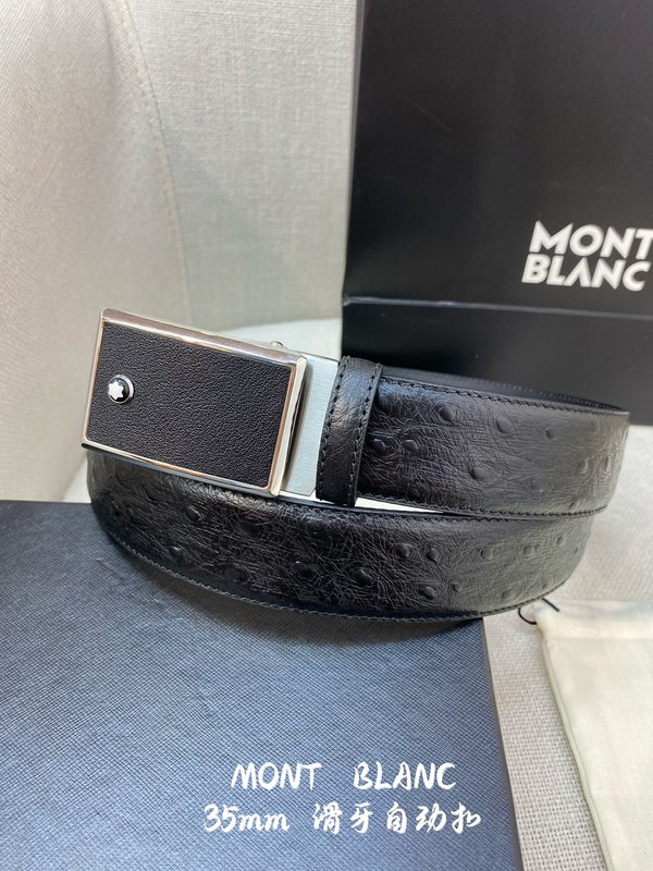 몽블랑 남성 자동 벨트 34MM 폭 316 스틸 버클 001-219577