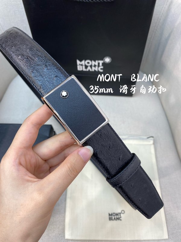 몽블랑 남성 자동 벨트 34MM 폭 316 스틸 버클 001-219577