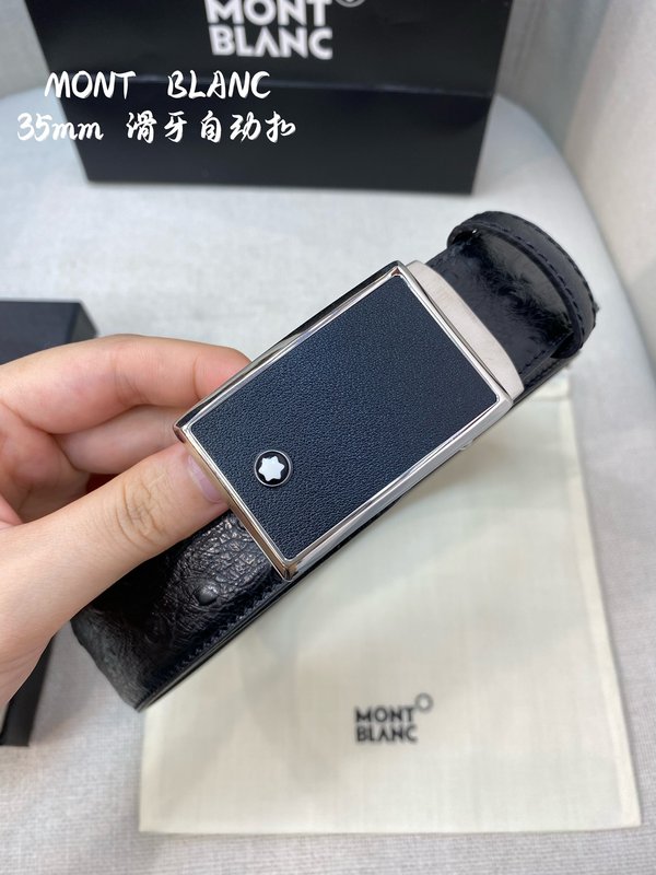 몽블랑 남성 자동 벨트 34MM 폭 316 스틸 버클 001-219577