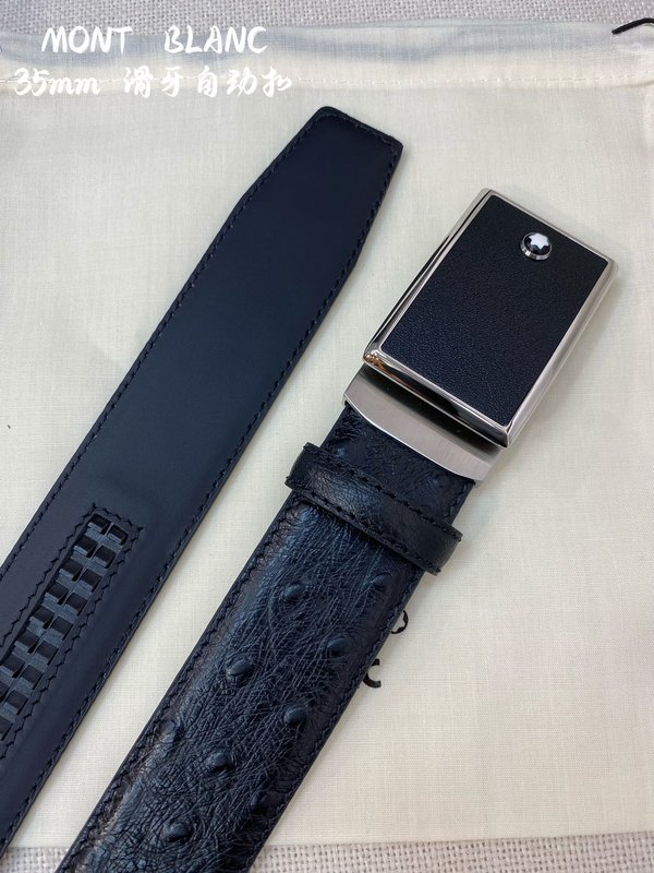 몽블랑 남성 자동 벨트 34MM 폭 316 스틸 버클 001-219577