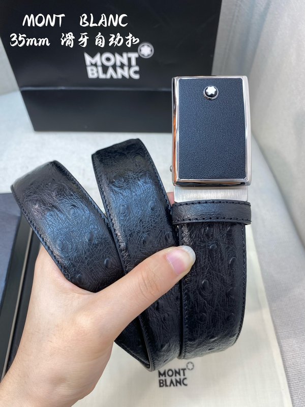몽블랑 남성 자동 벨트 34MM 폭 316 스틸 버클 001-219577