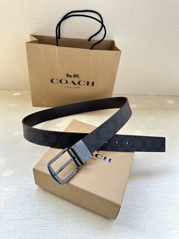 COACH 양면 스포츠 송아지 가죽 커스터마이즈 벨트 001-219595