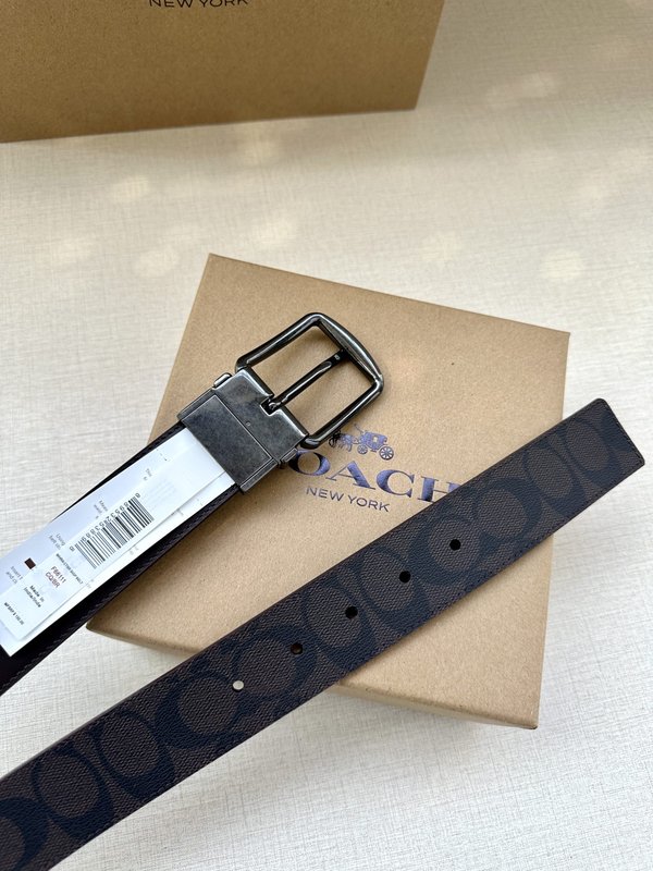 COACH 양면 스포츠 송아지 가죽 커스터마이즈 벨트 001-219595