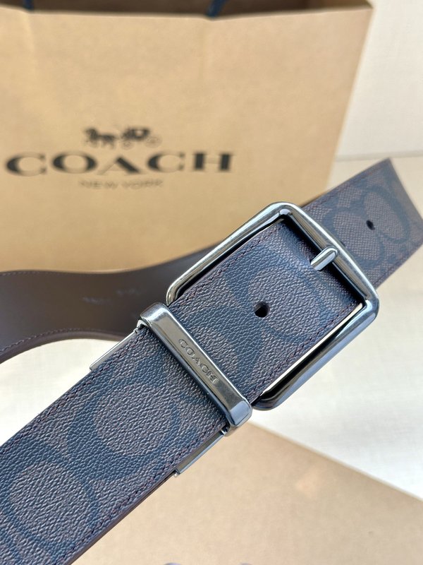 COACH 양면 스포츠 송아지 가죽 커스터마이즈 벨트 001-219595