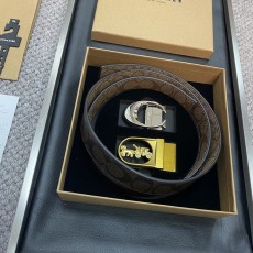 코치 남성용 버클 핀 교체 벨트 3.5cm 001-219597