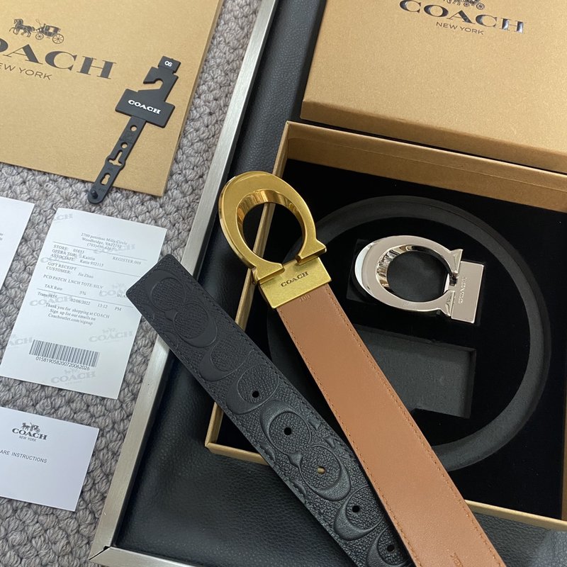 코치 Coach 교체 가능 버클 로고 벨트 001-219599